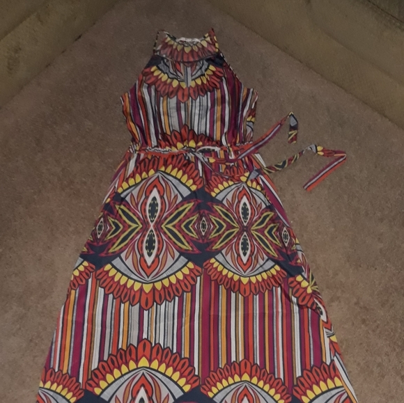 Collective Concepts Size M, Multi Color Print Hi-Low Dress - Picture 1 of 6